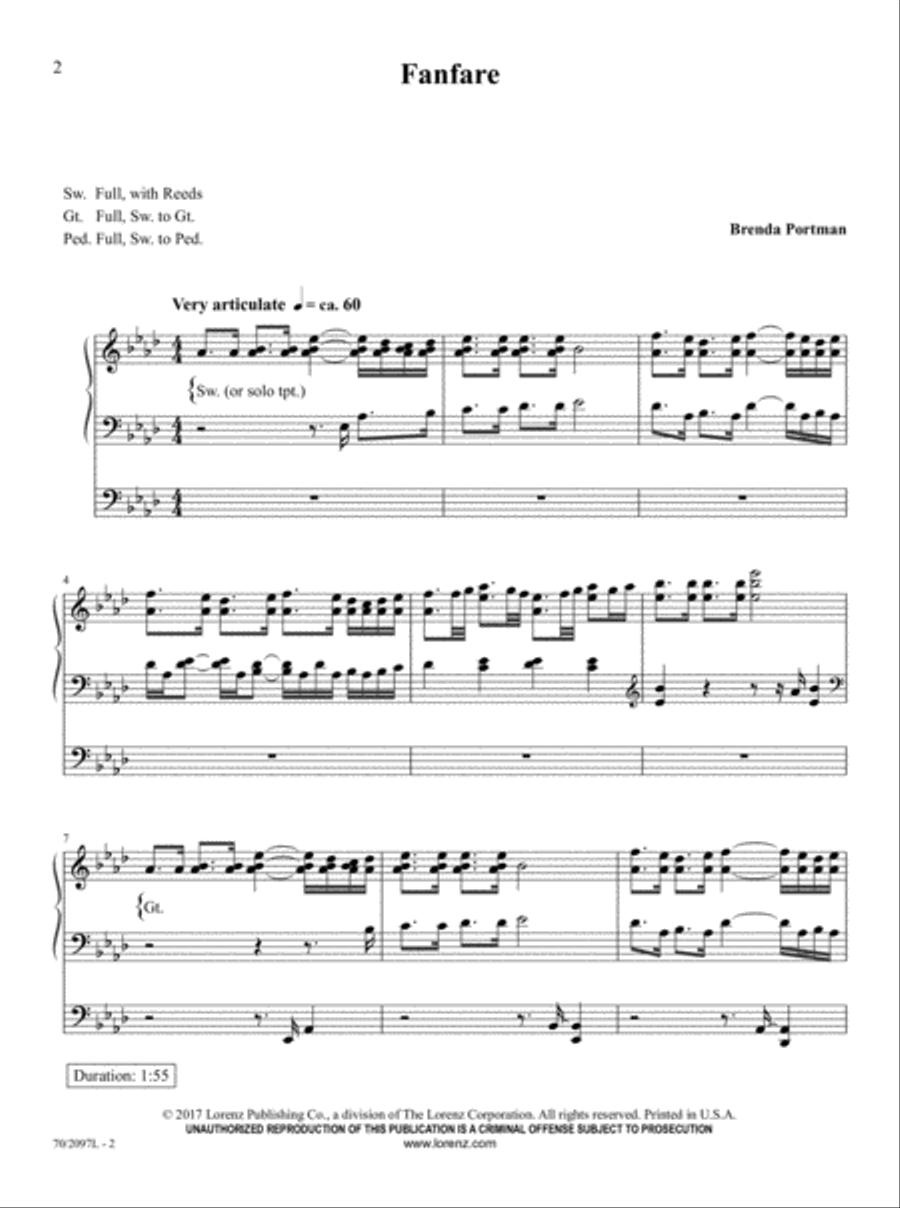 The Sacred Organ Library, Vol. 3 Organ Solo scores gallery preview page 3