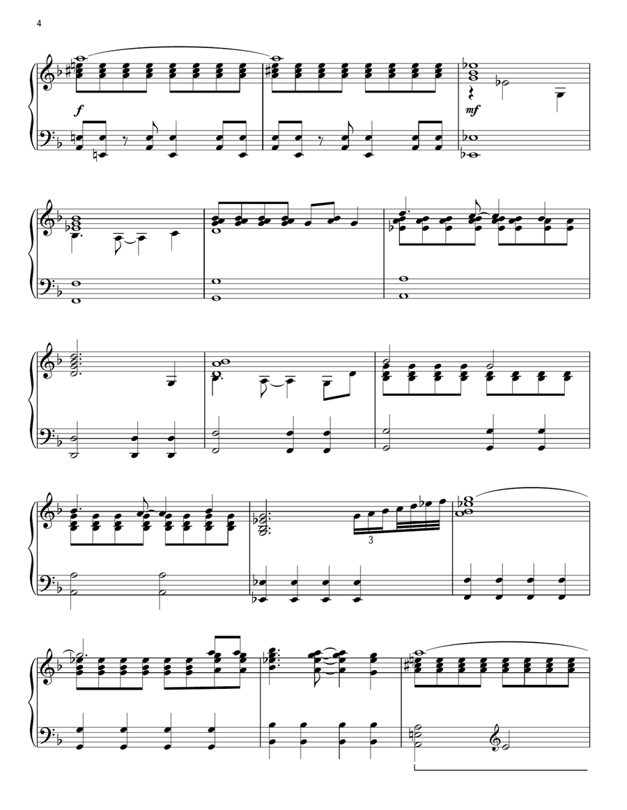 Star Trek Main Theme Piano Solo scores gallery preview page 4