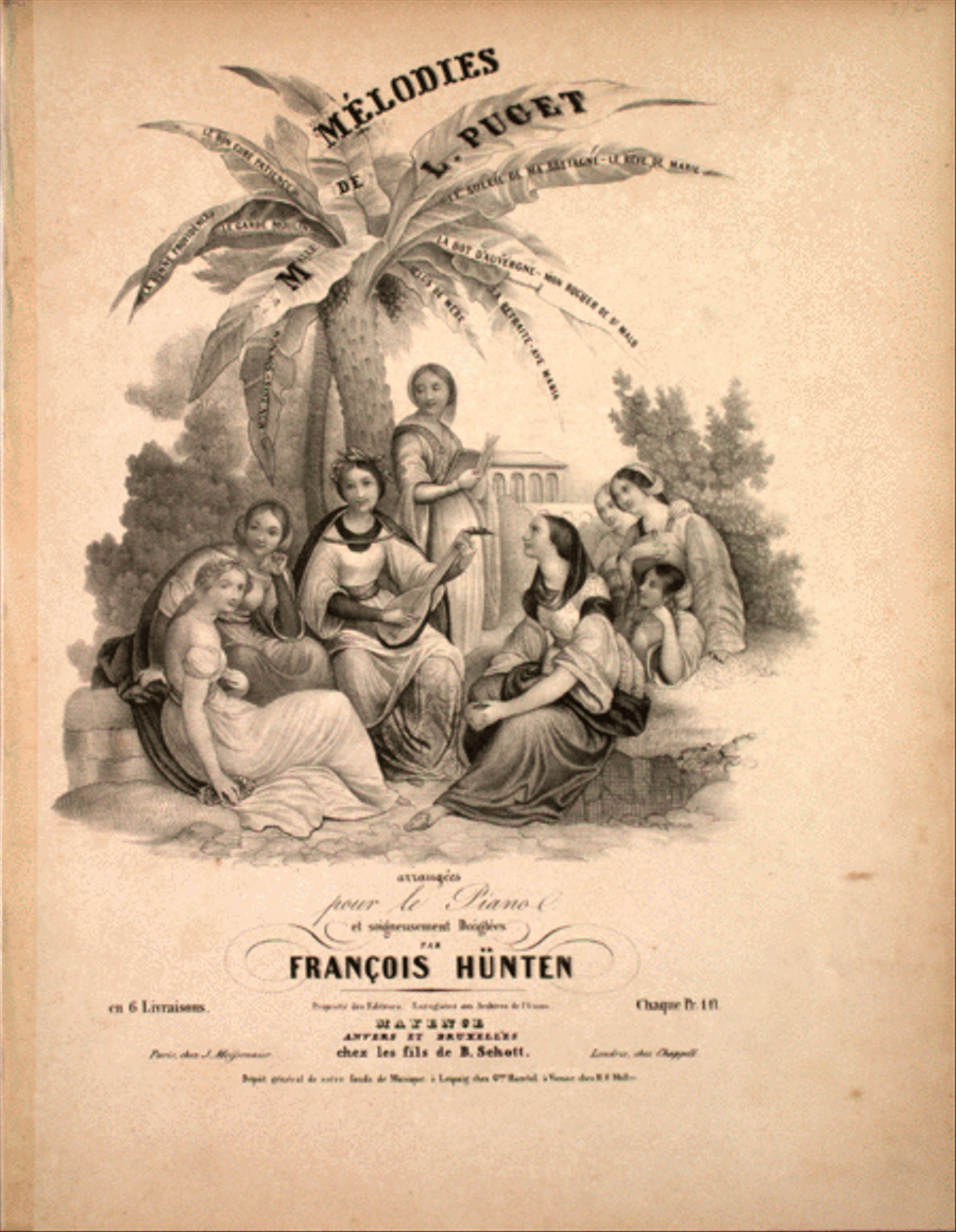 Melodies de Puget Piano Solo scores gallery preview page 1