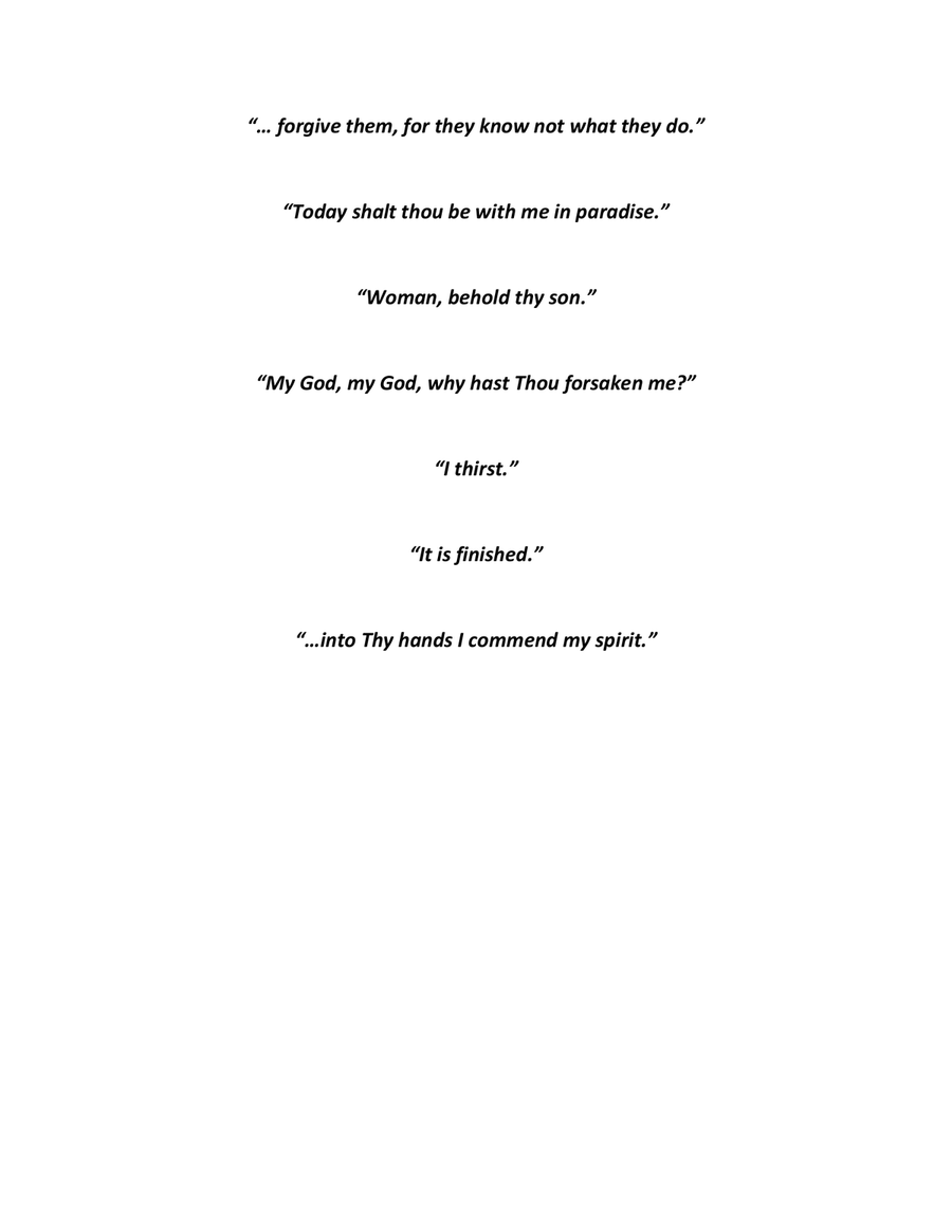 The Last Things We Heard: A Contemplation on the Last Words of Christ (easy pedal) Organ Solo scores gallery preview page 2