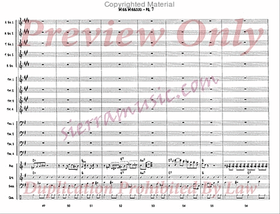 Miss Missouri Miss Missouri Big Band scores gallery preview page 8