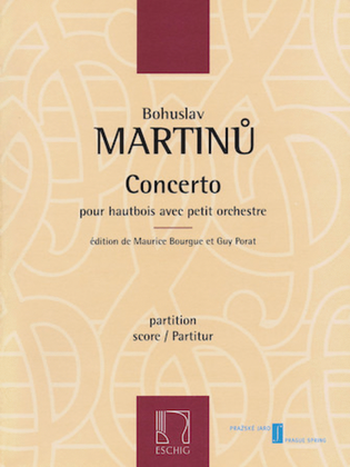 Book cover for Concerto for Oboe and Small Orchestra