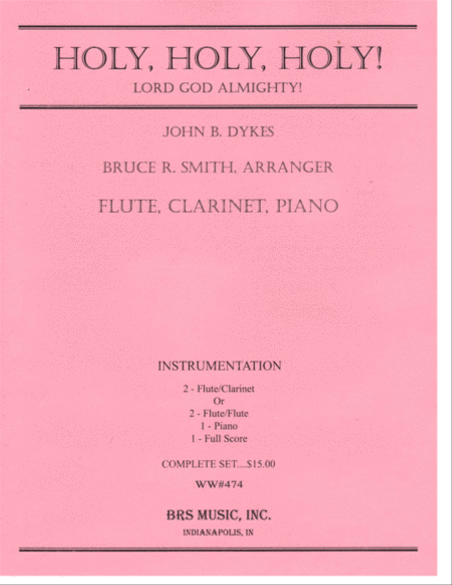 Holy, Holy, Holy, Lord God Almighty! Clarinet scores gallery preview page 1
