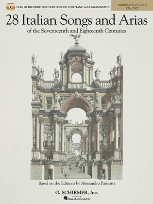 Book cover for 28 Italian Songs & Arias of the 17th and 18th Centuries – Medium High Voice
