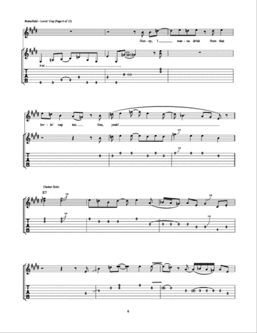 Lovin' Cup Lovin' Cup Electric Guitar scores gallery preview page 6