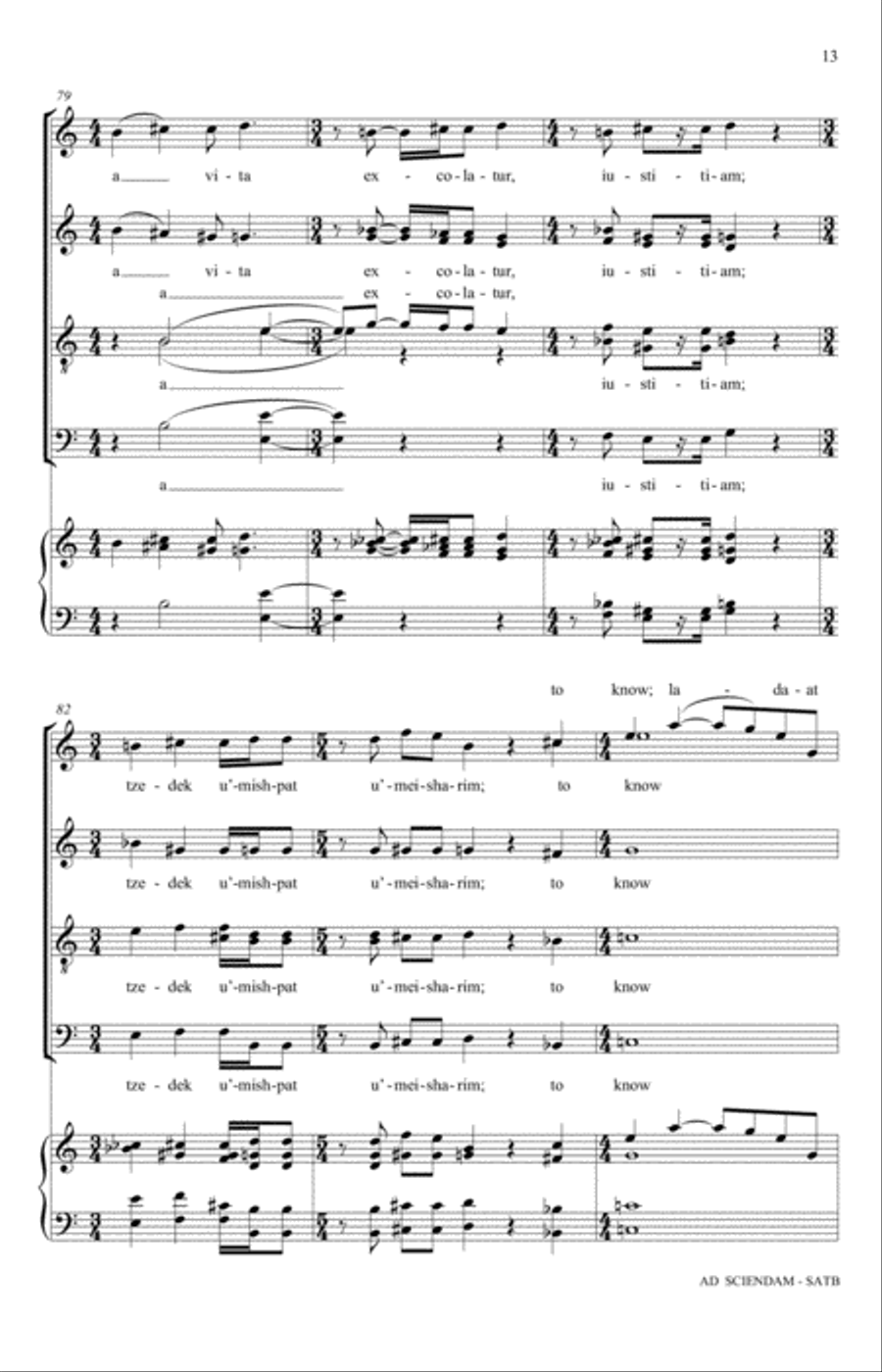 Ad Sciendam 4-Part scores gallery preview page 13