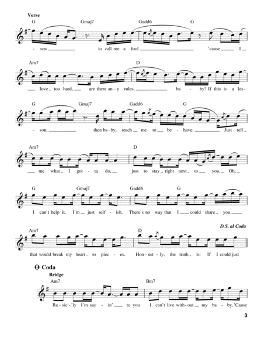Die In Your Arms Voice scores gallery preview page 3