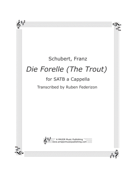 Die Forelle (Schubert). SATB a-cappella