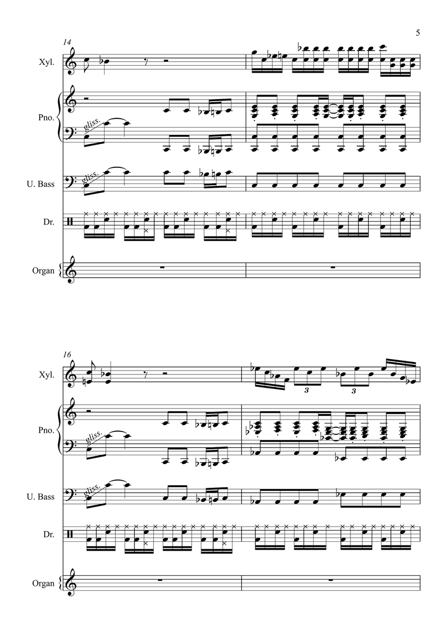 Walter Halls Tune Walter Halls Tune Piano scores gallery preview page 5
