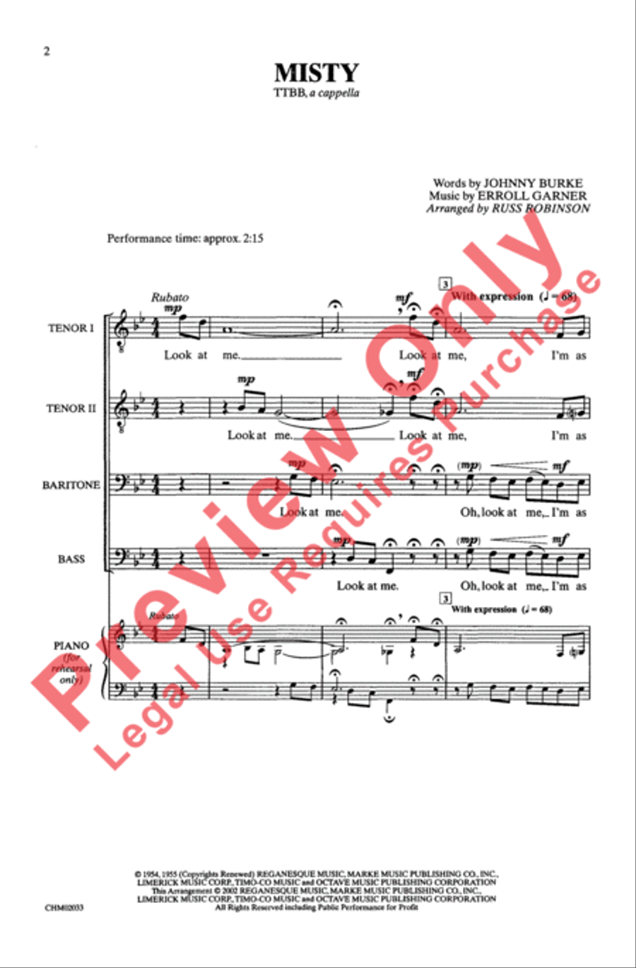 Misty 4-Part scores gallery preview page 2
