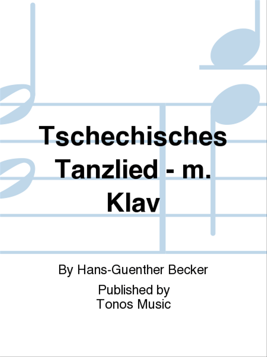 Tschechisches Tanzlied - m. Klav Men's Choir scores gallery preview page 1