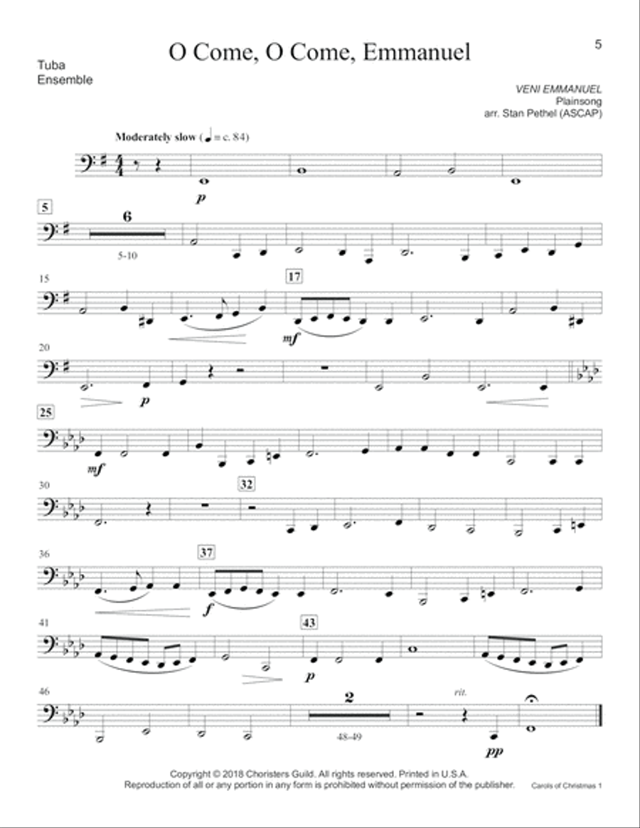 Carols of Christmas, Set 1 - Tuba Tuba scores gallery preview page 5