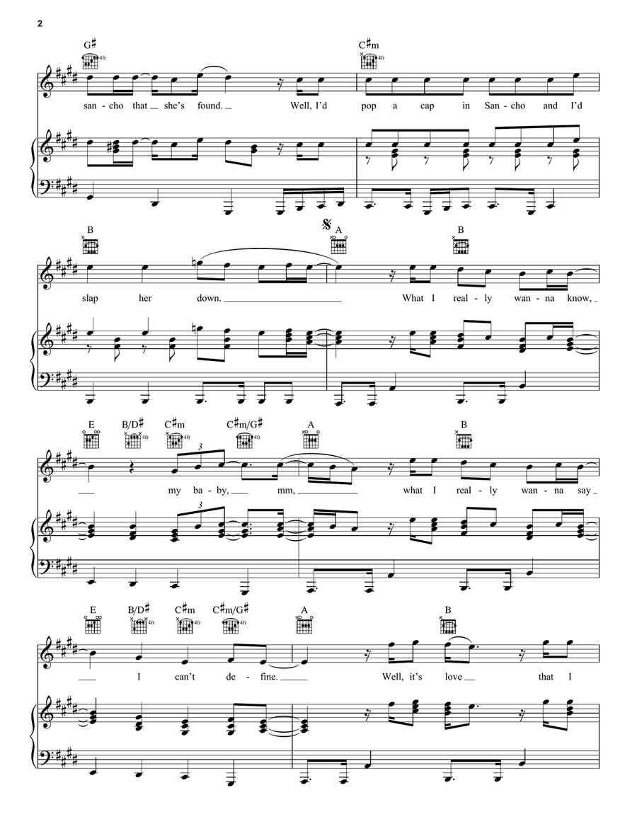 Santeria Acoustic Guitar scores gallery preview page 2