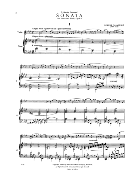 Sonata, Opus 9
