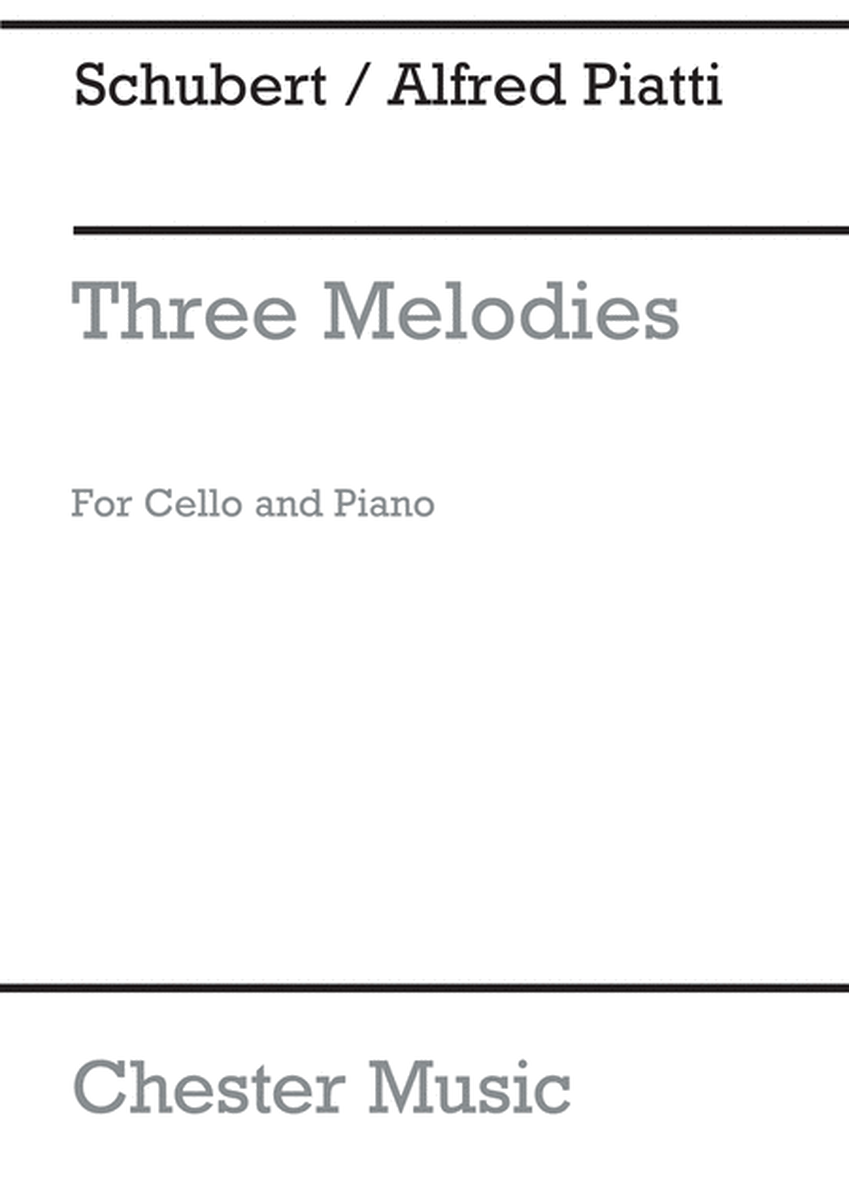 Am Meer From Three Melodies (Arr Piatti)