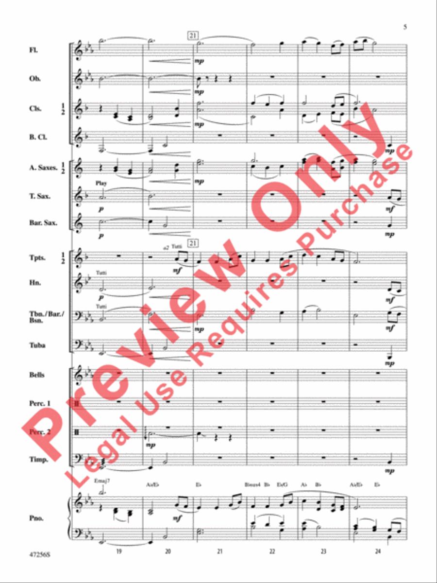 Blessed Legacy Blessed Legacy Concert Band scores gallery preview page 6