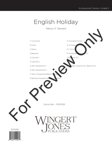 English Holiday - Full Score image number null