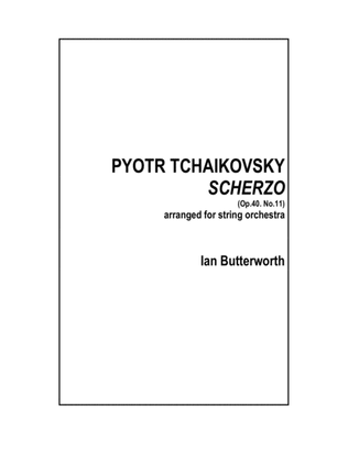 Book cover for TCHAIKOVSKY Scherzo Op.40 No.11 for string orchestra