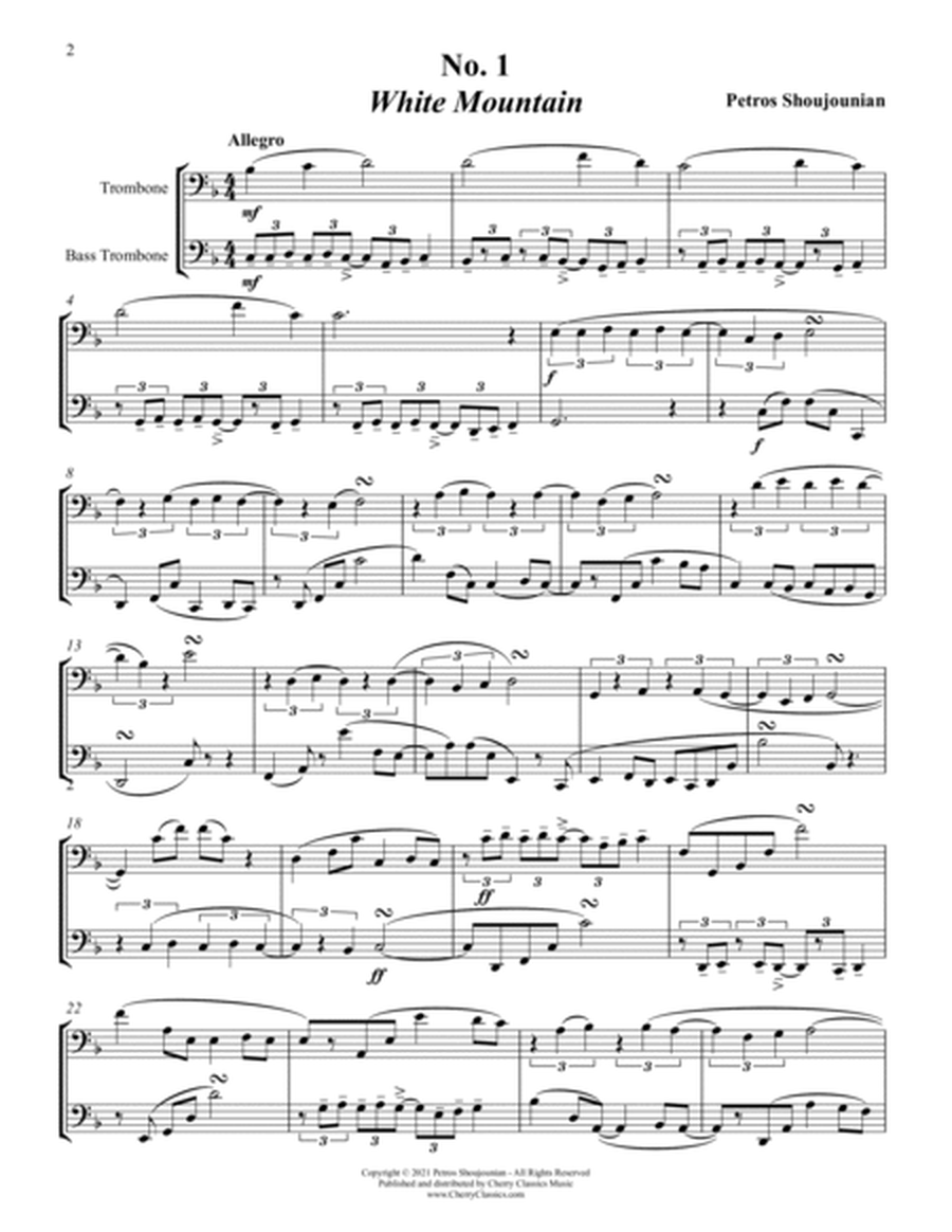 Twelve Duos for Trombones based on Armenian Folk Songs image number null