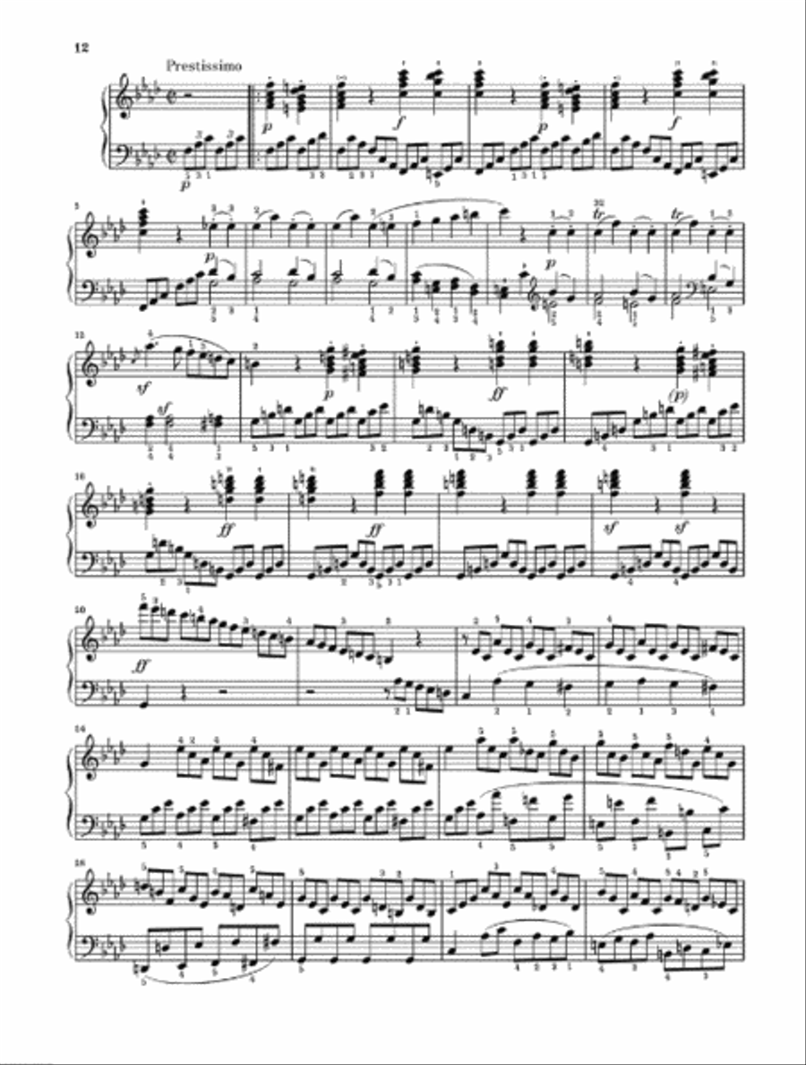 Piano Sonata No. 1 in F minor, Op. 2, No. 1 Piano Solo scores gallery preview page 4