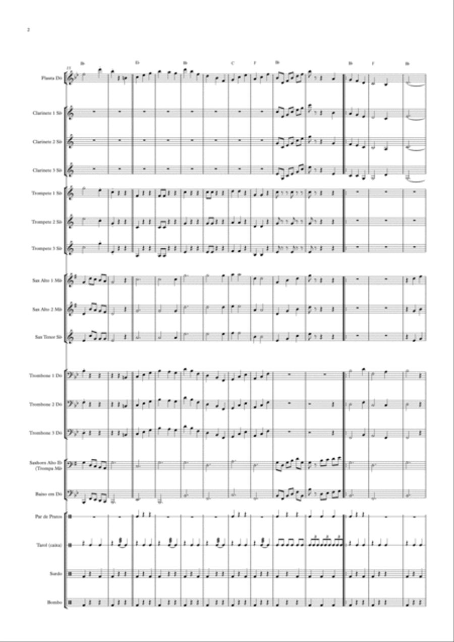 Maria Cândida de Oliveira Concert Band scores gallery preview page 2