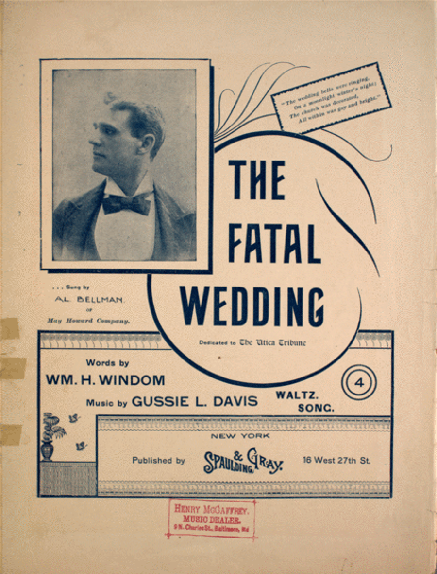 The Fatal Wedding. Waltz Song Voice scores gallery preview page 1