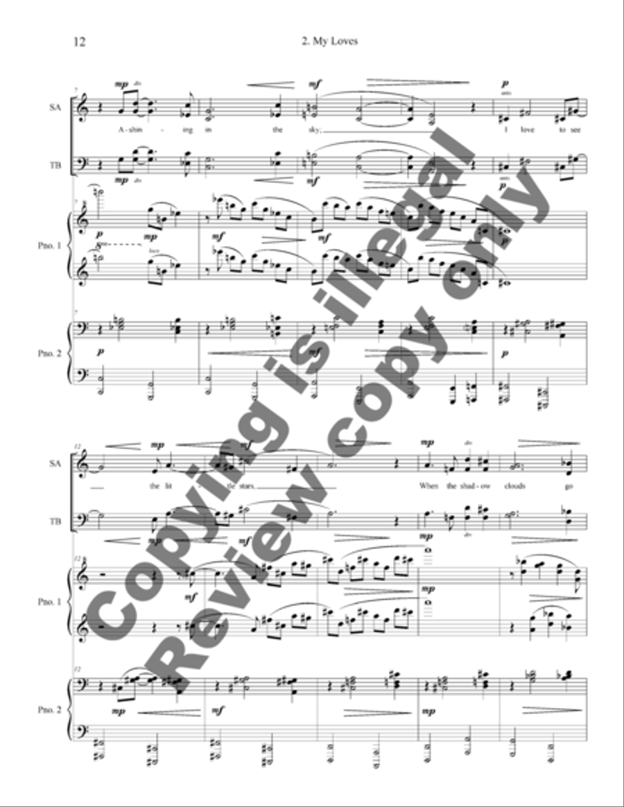 The Deepness of the Blue 4-Part scores gallery preview page 15
