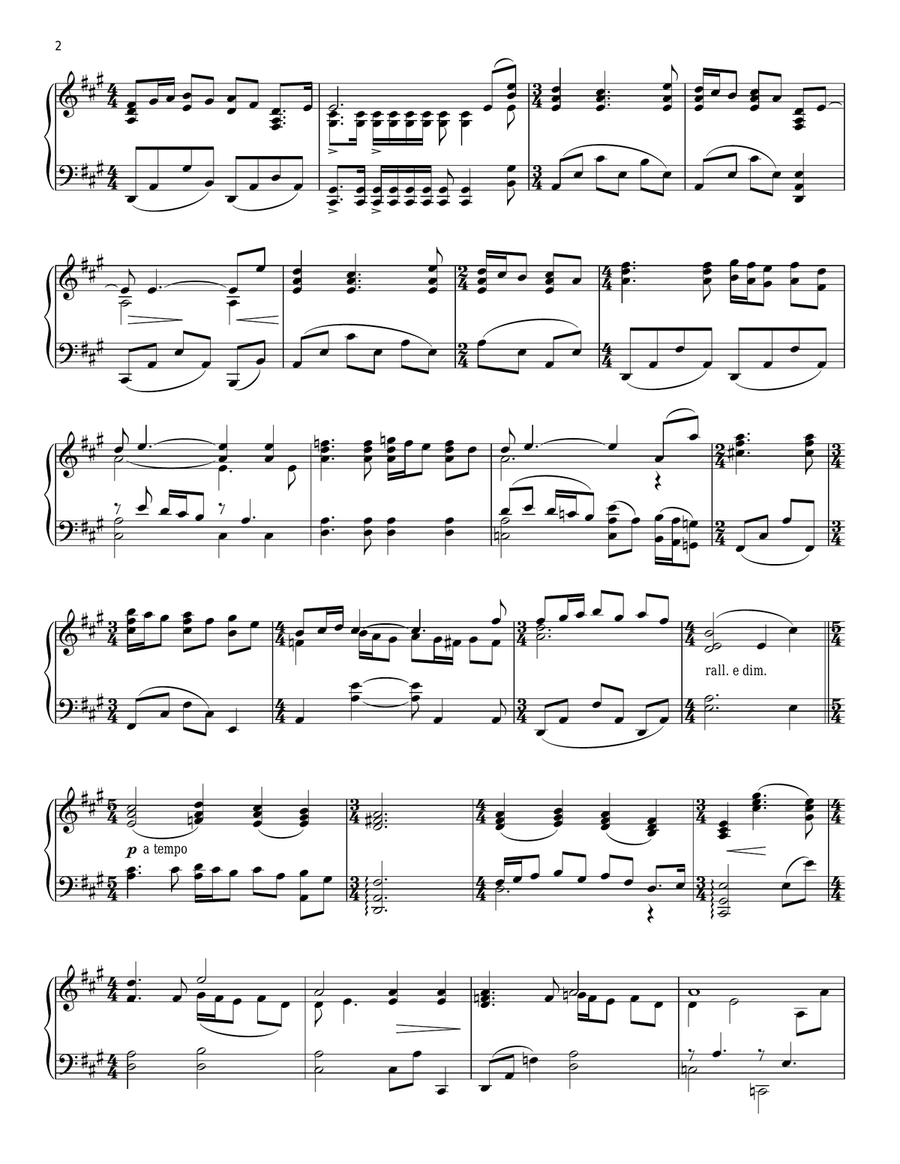 Born On The Fourth Of July Piano Solo scores gallery preview page 2