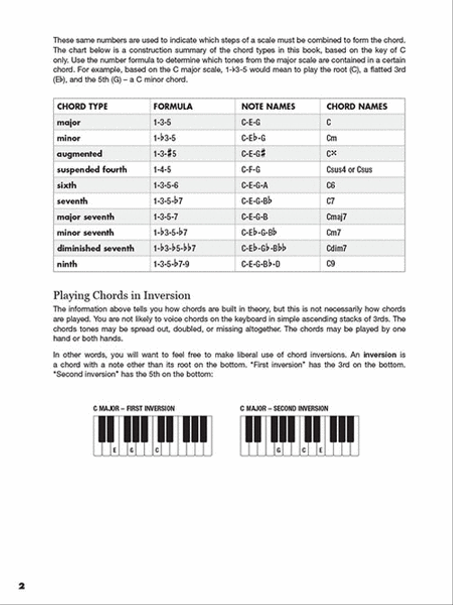 The Ultimate Keyboard Chord Chart Piano scores gallery preview page 3