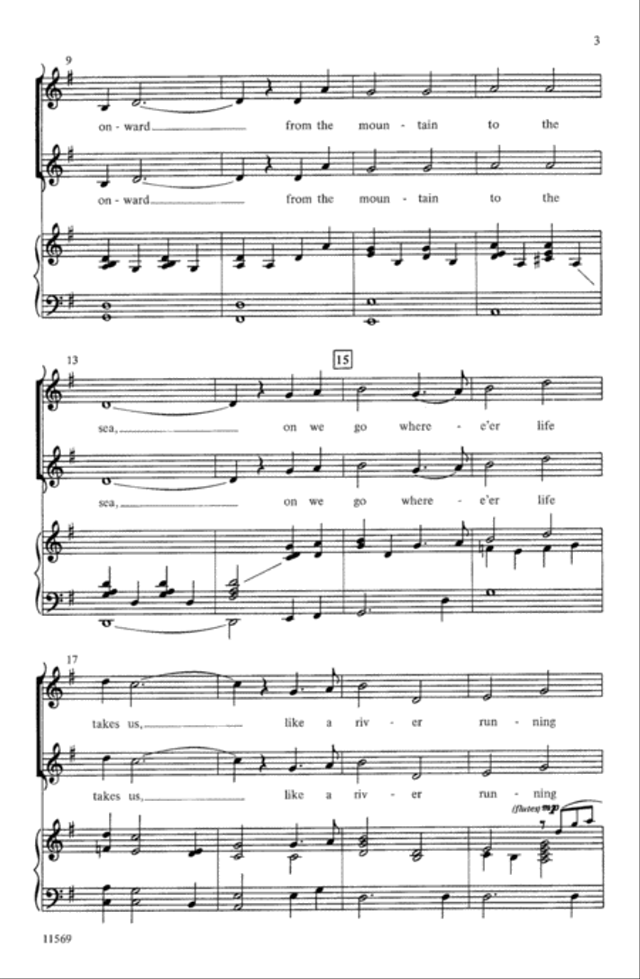 Like a River Choir scores gallery preview page 2