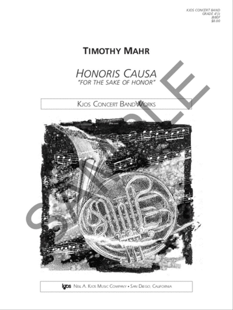 Honoris Causa - Score Honoris Causa - Score Concert Band scores gallery preview page 2