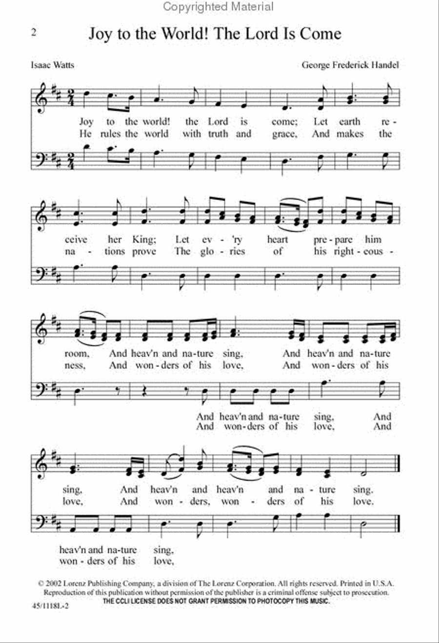 Let's Go Caroling Unison Choir scores gallery preview page 2
