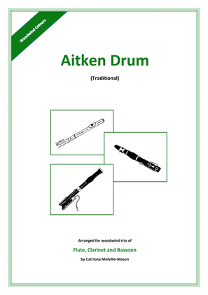 Book cover for Aitken Drum (flute, clarinet and bassoon)