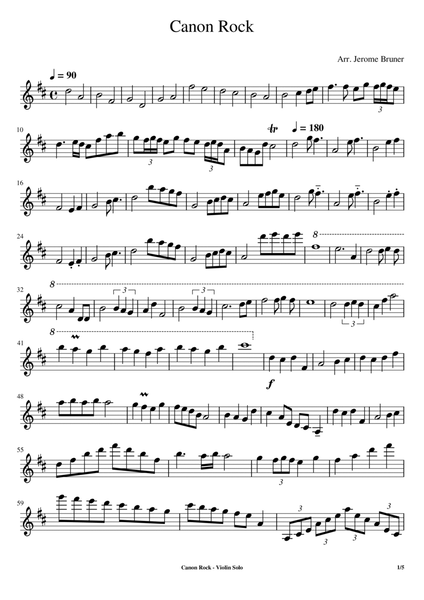 Canon Rock Violin Solo image number null