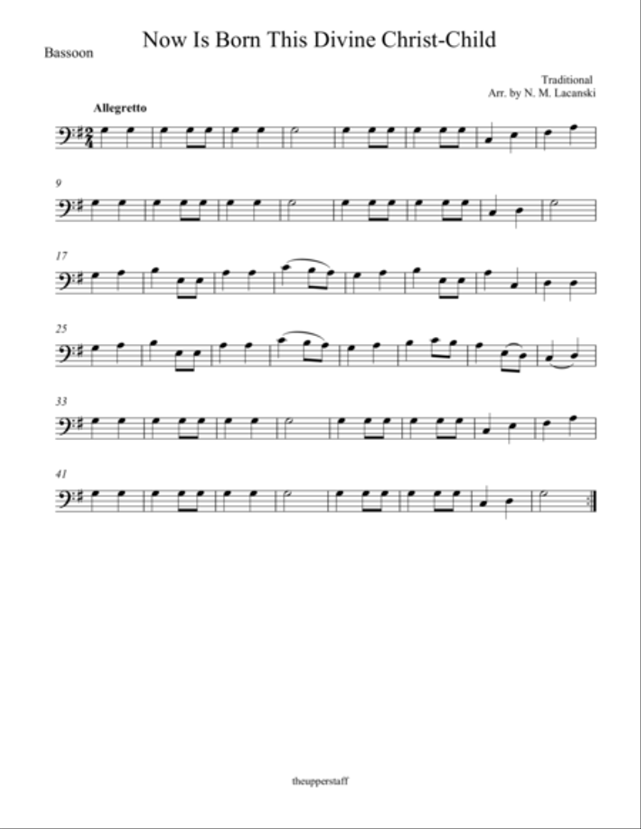 Now Is Born This Divine Christ-Child Woodwind Quartet scores gallery preview page 4