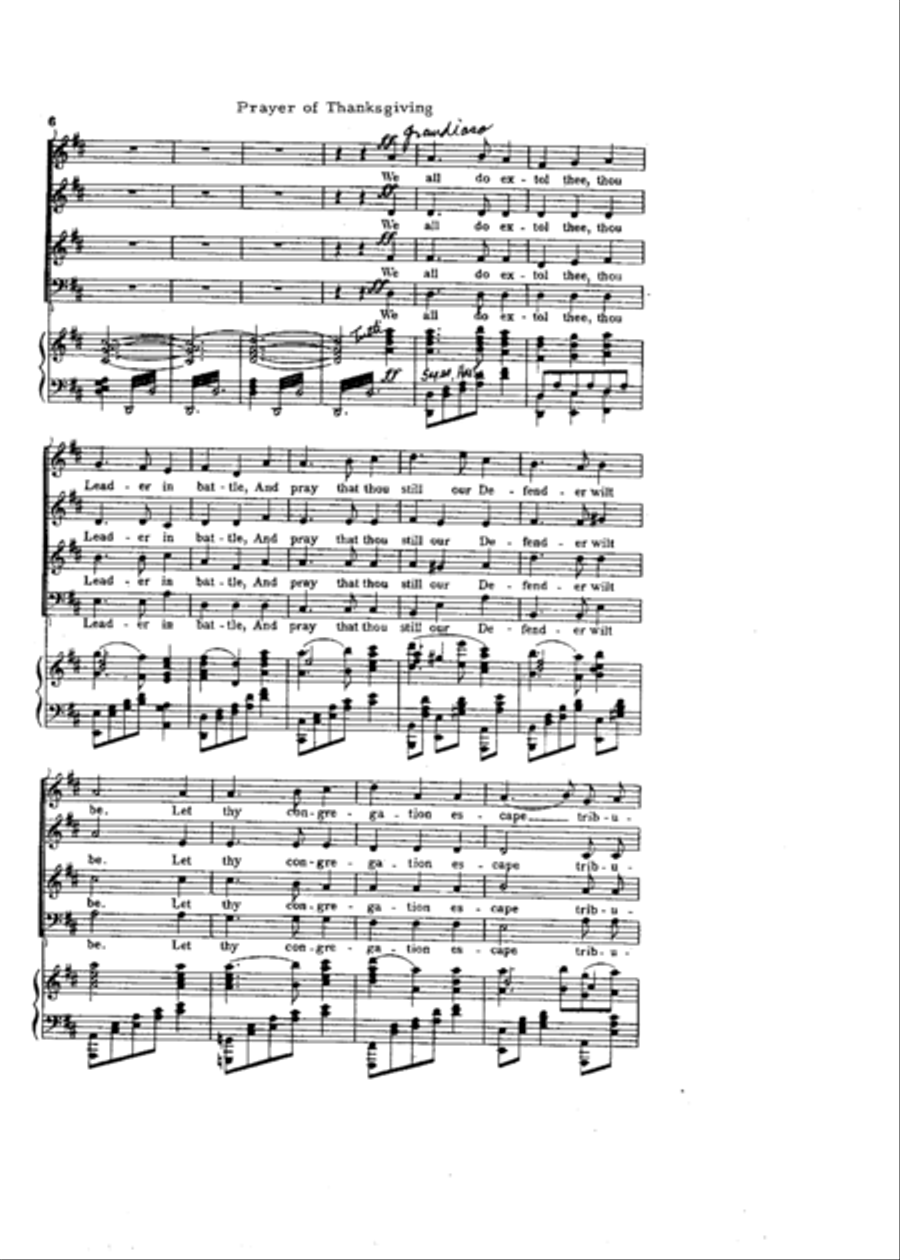 Prayer of Thanksgiving Concert Band scores gallery preview page 6