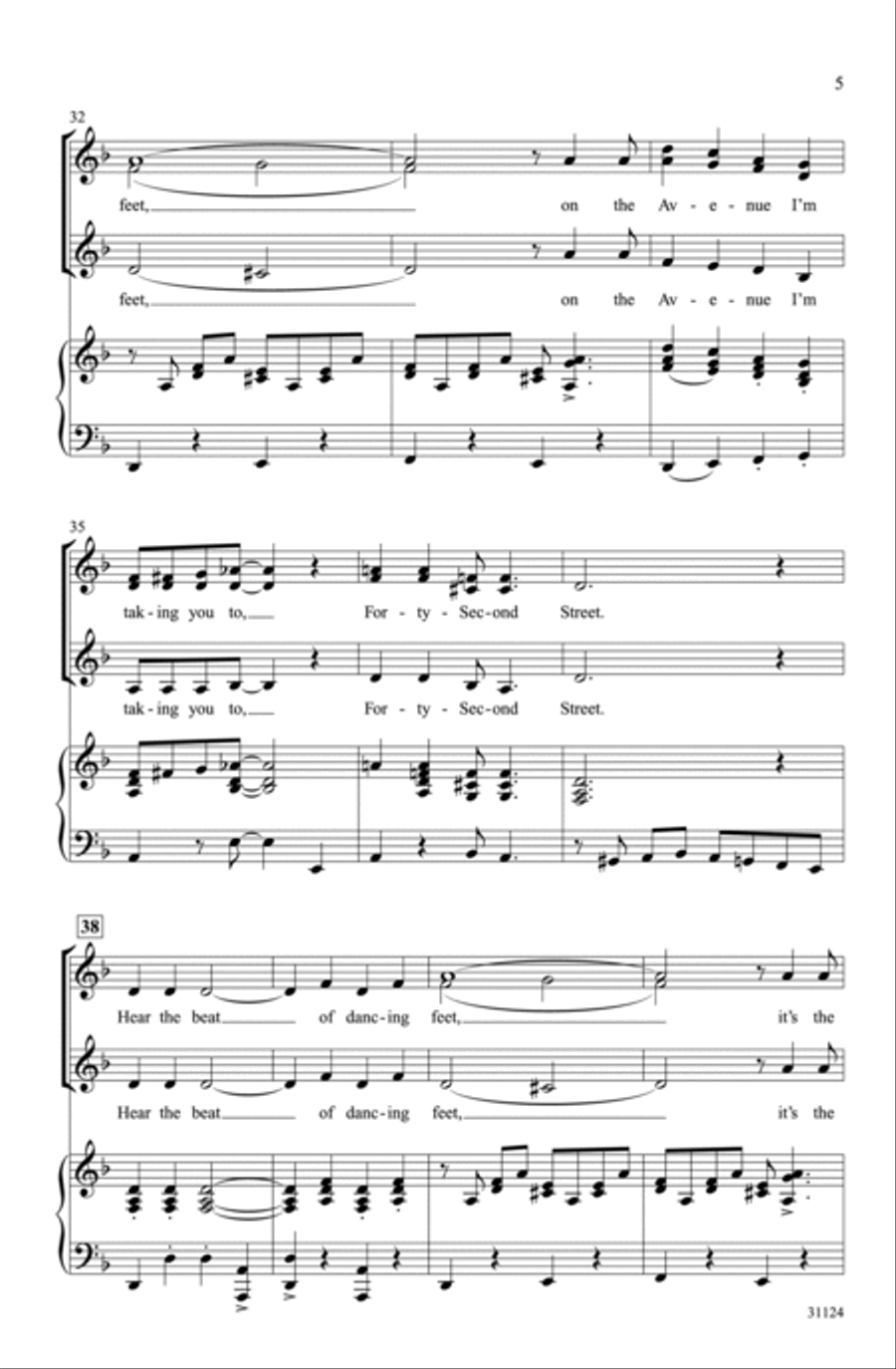 Forty-Second Street Choir scores gallery preview page 4