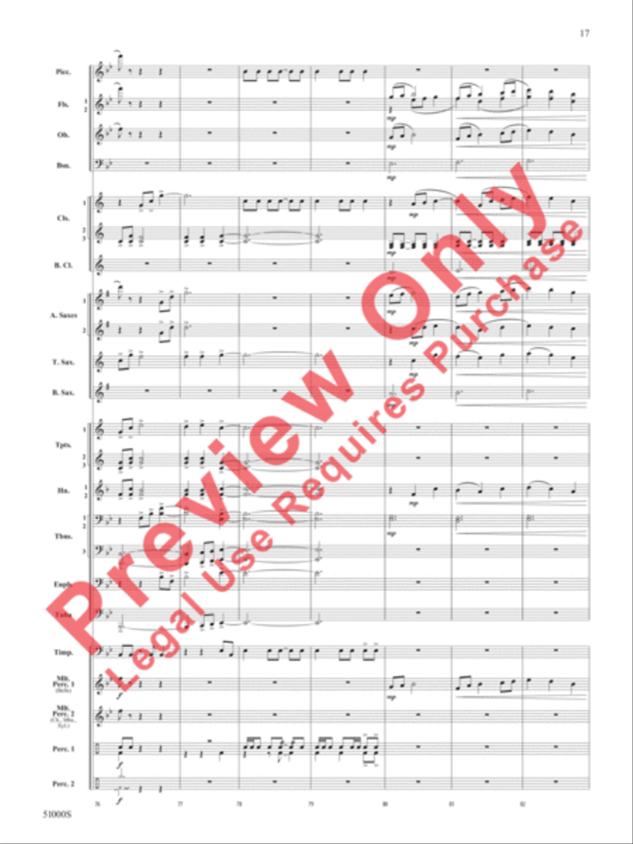 Eternal Flame Concert Band scores gallery preview page 18