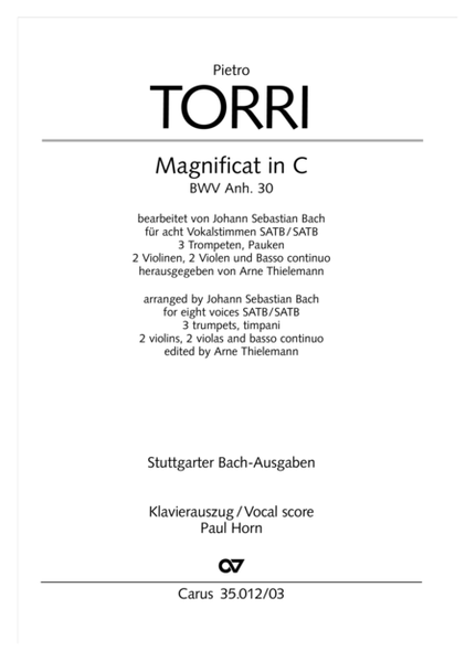 Magnificat in C, D 486