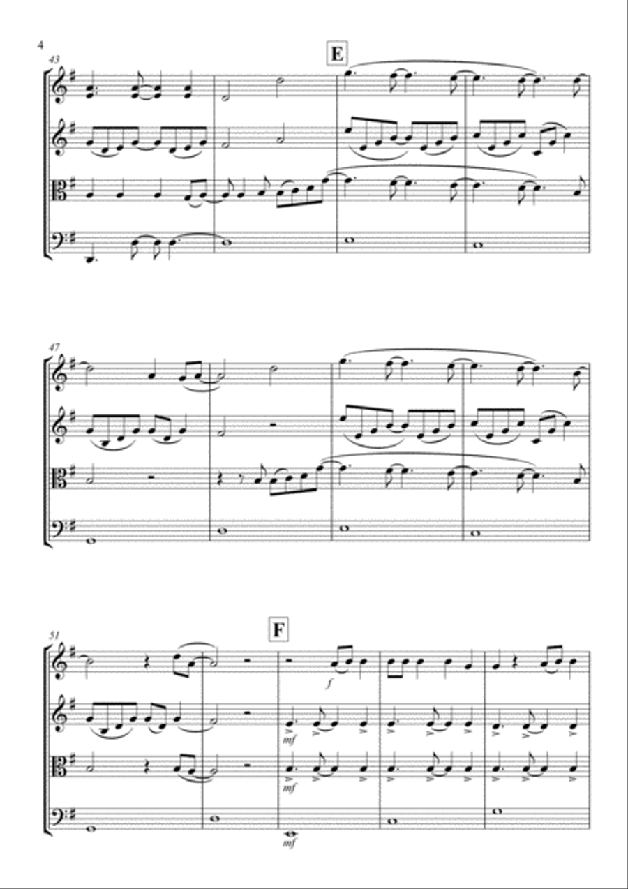 All Of Me String Quartet scores gallery preview page 4