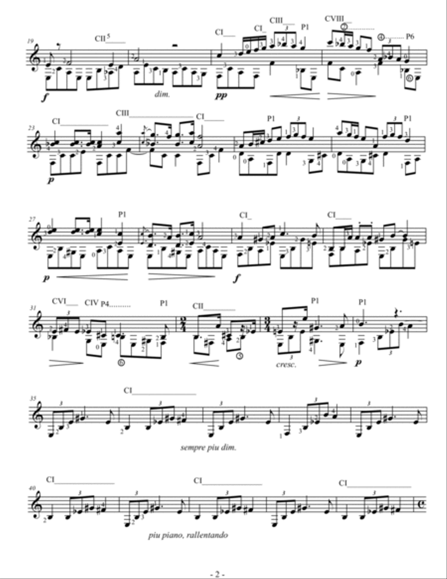 Nocturne C- sharp minor Acoustic Guitar scores gallery preview page 2