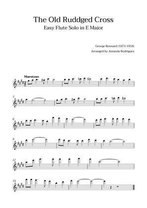 Book cover for The Old Rugged Cross in E Major - Easy Solo Flute