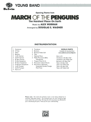 March of the Penguins, Opening Theme from (The Harshest Place on Earth): Score
