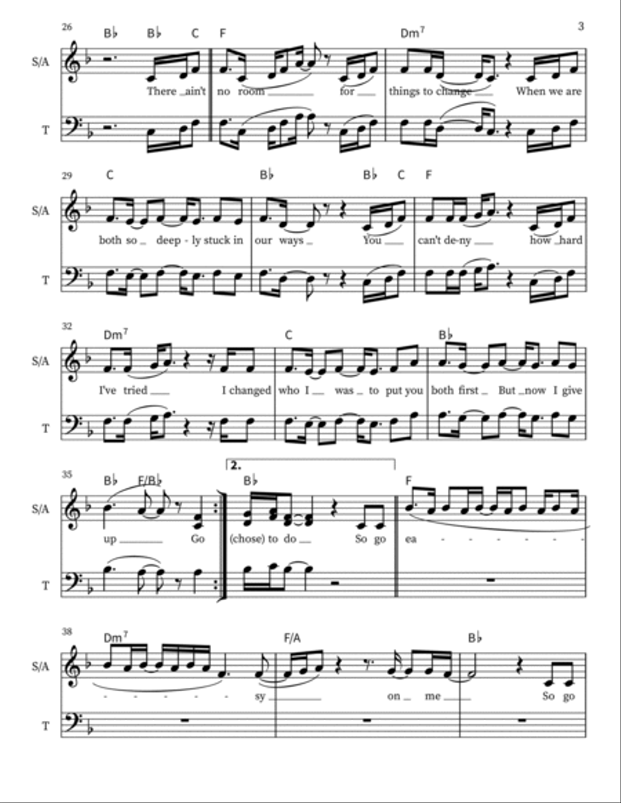 Easy On Me 3-Part scores gallery preview page 3
