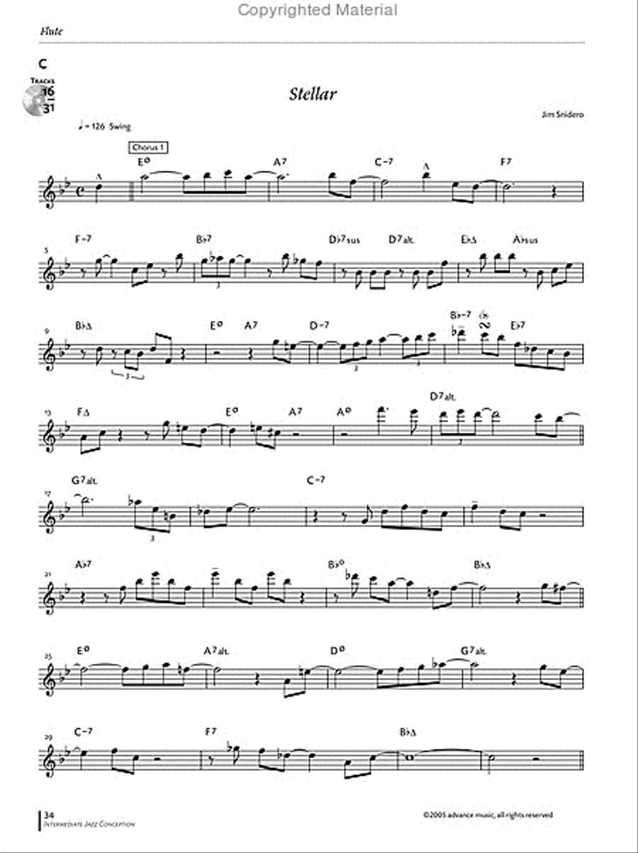 Intermediate Jazz Conception -- Flute Flute scores gallery preview page 15