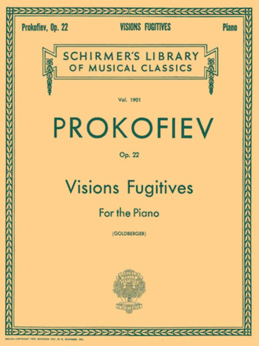 Visions Fugitives, Op. 22 Piano Solo scores gallery preview page 1