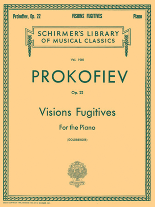 Book cover for Visions Fugitives, Op. 22