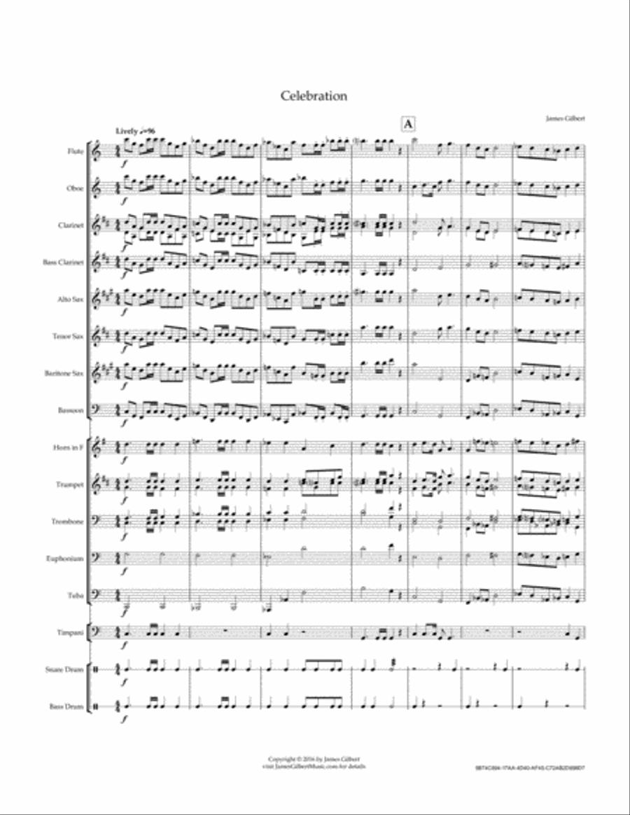 Celebration Concert Band scores gallery preview page 4