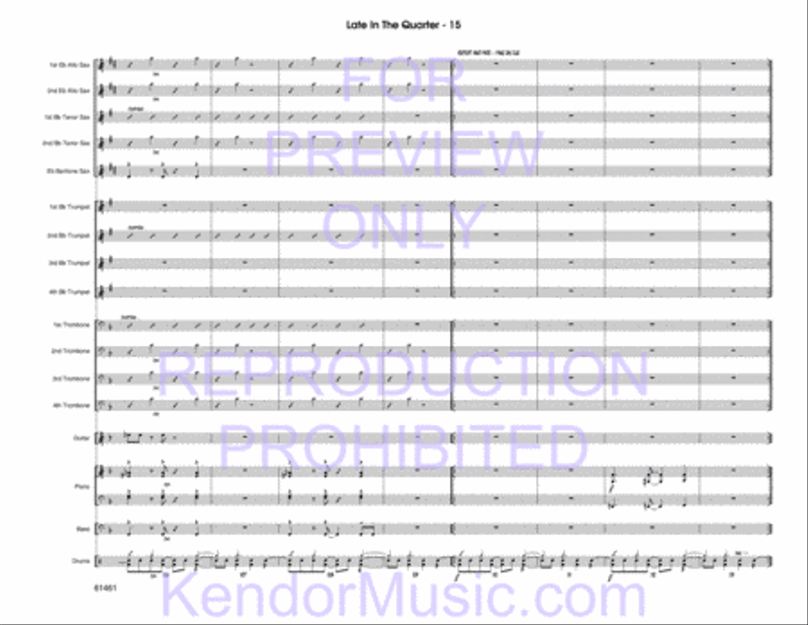 Late In The Quarter Late In The Quarter Jazz Ensemble scores gallery preview page 17