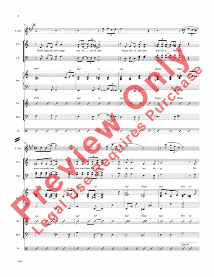 As Time Goes By Choir scores gallery preview page 5